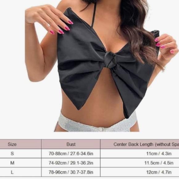 ⭐🆕 Black Bow Top - Picture 9 of 11